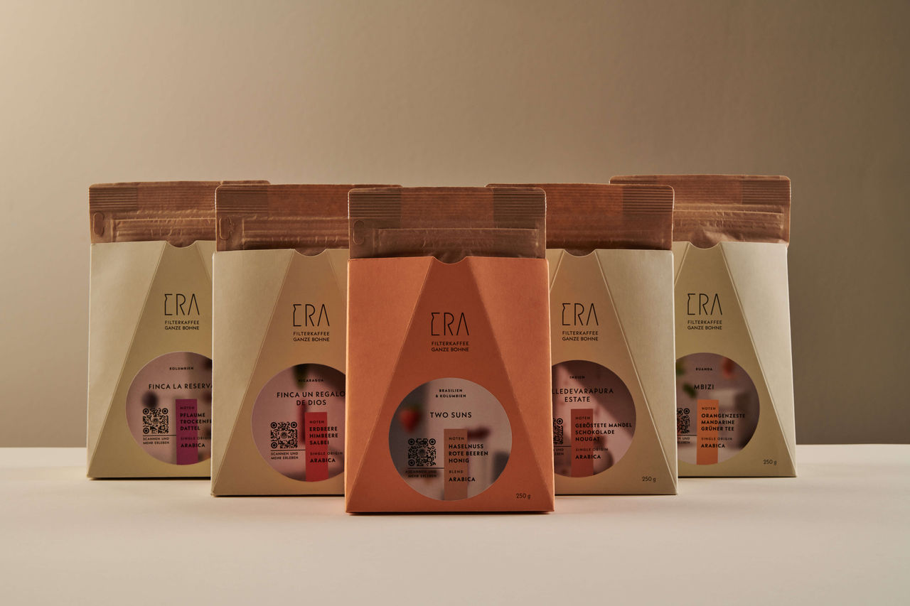 Bild zeigt Verpackungen von ERA by Melitta