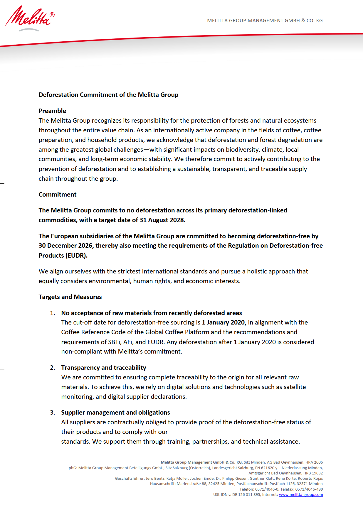 Screenshot Deforestation Commitment